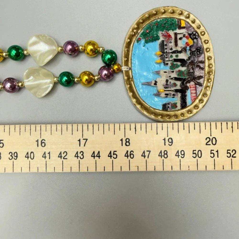 Vintage Mardi Gras Beads New Orleans Necklace 26